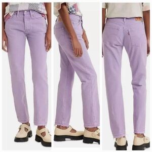 Levi’s 501 Women's White Straight Leg Jeans